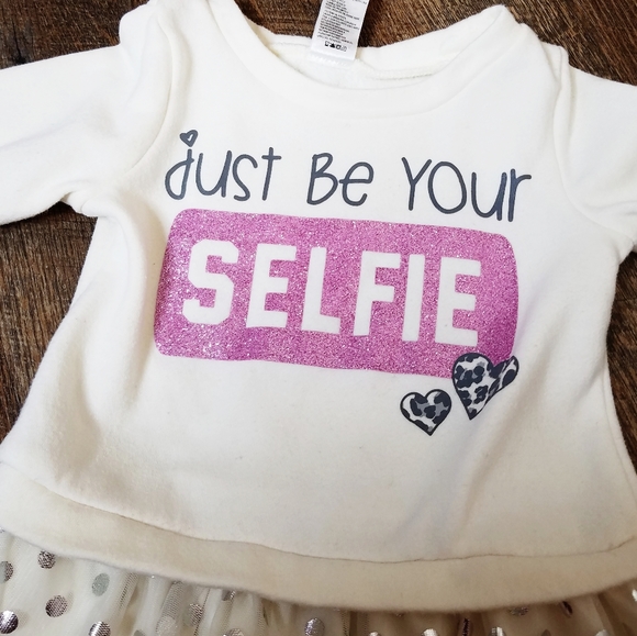 Healthtex Sparkle Selfie Tulle Fleece Lined Dress - Picture 3 of 5